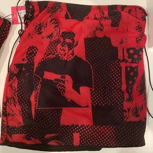 Edikted Red Mesh Two Piece Set